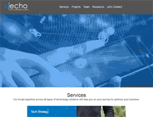 Tablet Screenshot of justecho.com